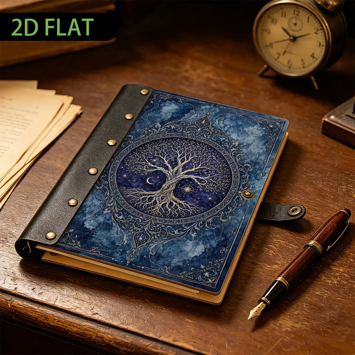 1PC Blue Celestial Tree Of Lif - Journal Leather Hardcover review and price
