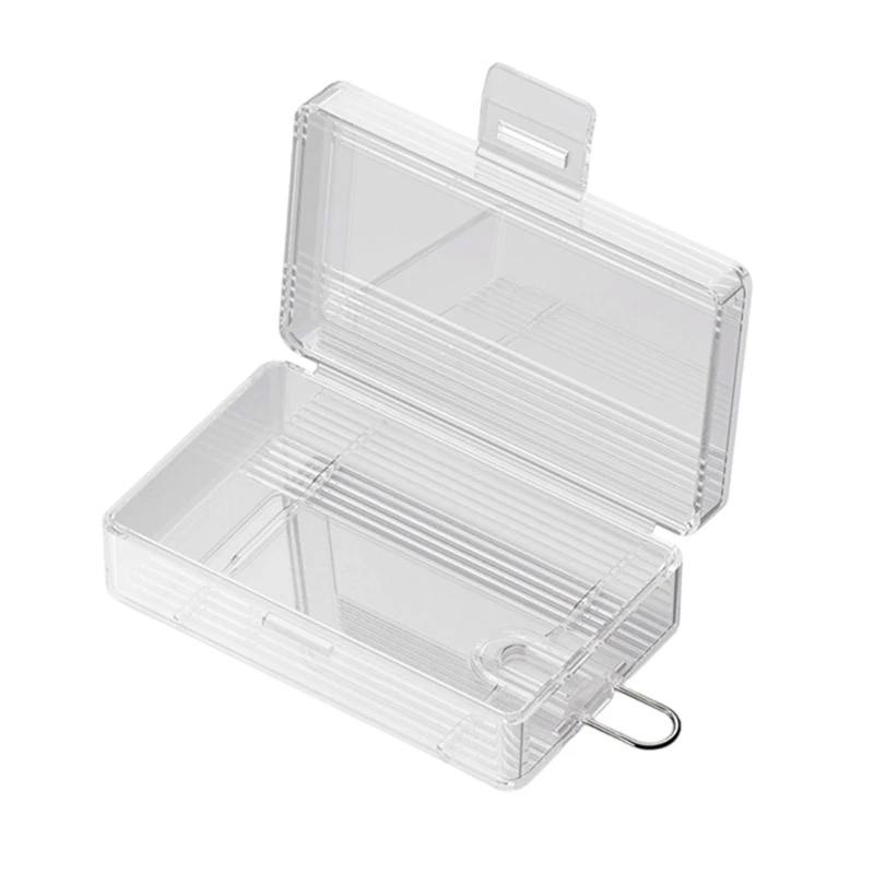 2 Slot 21700 Battery Storage Case Plastic Battery Container For 2pc 21700 Batteries Clear Battery Protective Case