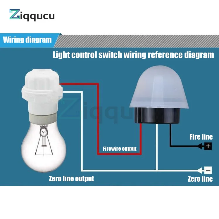 AS-20 DC 12V AC 110V 220V 10A Waterproof Sensitive Auto Photo Switch On/Off Photocell Street LED Light Switch Sensor Switch Tool