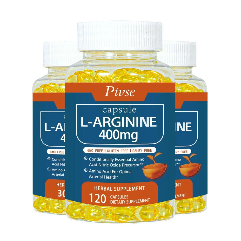 Ptvse L-Arginin Capsules L Citrulline Supplement Nitric Oxide for Men, Endurance Performance Muscle Strength