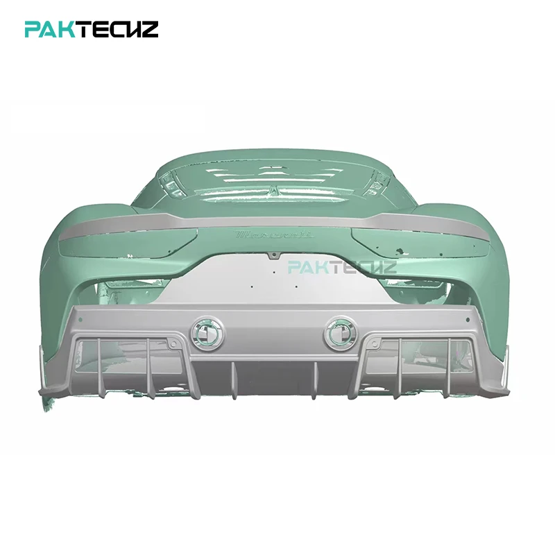Paktechz Dry Carbon Fiber Full Body Kit Front Lip Canard Side Skirt Rear Diffuser Spoiler for Maserati MC20 view 4