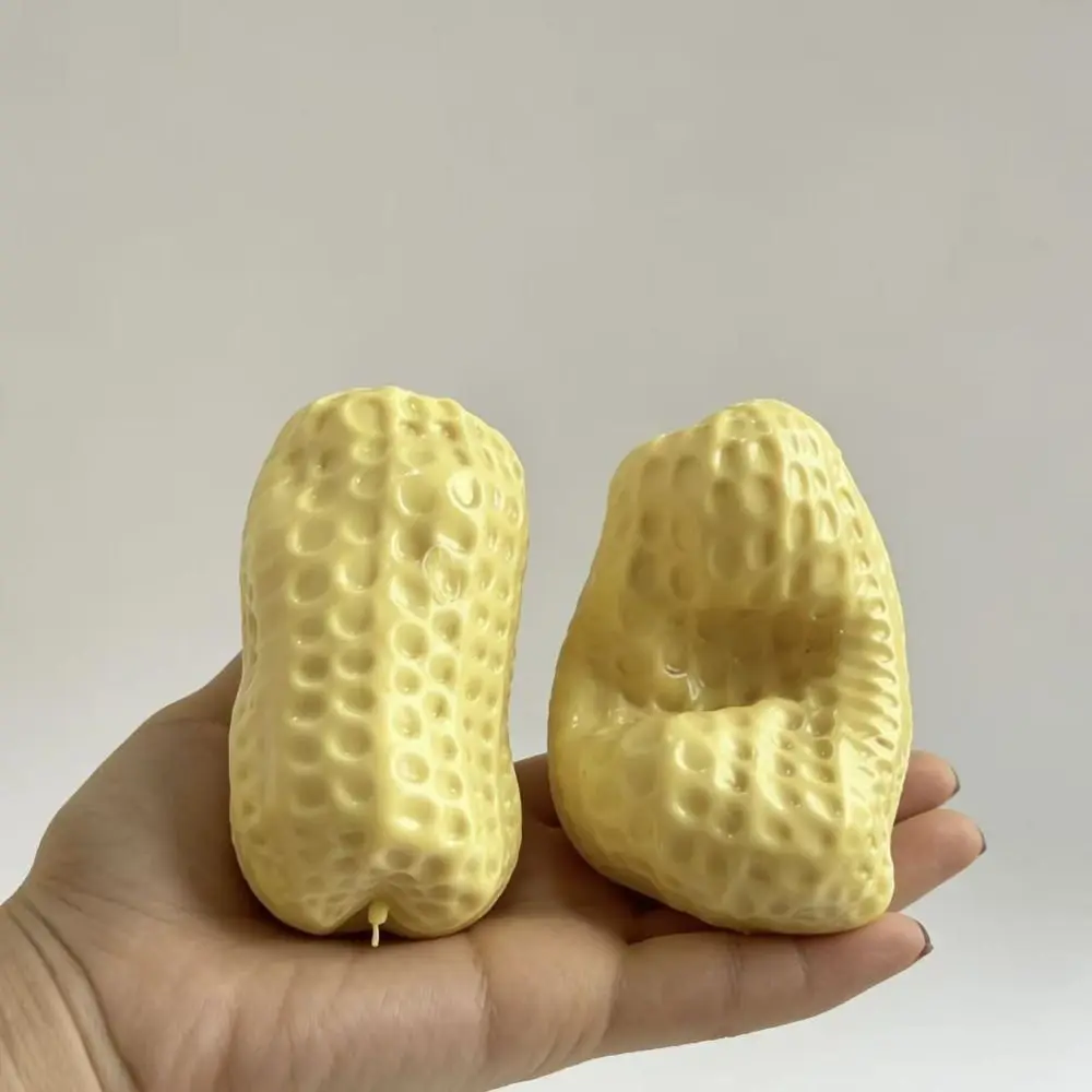 Creative ASMR Sensory Simulated Peanut Squeeze Stress Relief Soft Decompression Squeeze Fidget Party Favors Gift