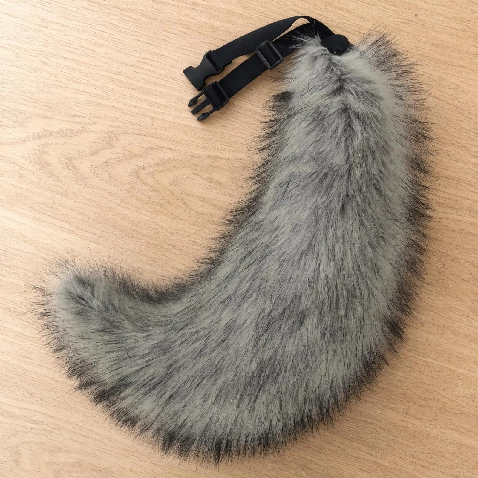 Voluminous Furry Fox Tail with Secure Belt Clip for Cosplay Costume Party Animal Roleplay Fun
