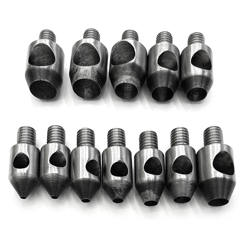 Drilling Eyelets Die Punching Mold 2 /2.5/3/4/5/6/7/8/9/10/11/12 mm Rivet Button Pressure Machine Punching Dedicated Tool