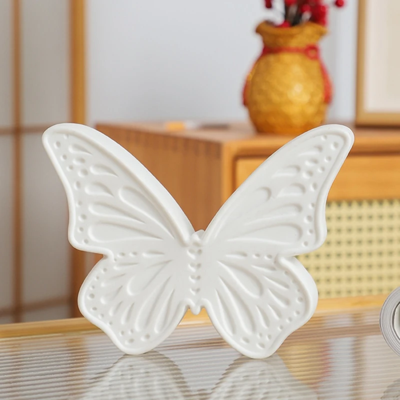 Butterfly Night Lights Statues, Ceramic Butterfly Decorative Ornaments, Bedroom Bedside Table Decorative Night Light Easy To Use