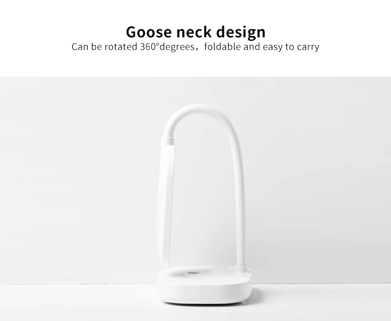 充電式自動感知タッチコントロールワイヤレスネイルランプLED UVネイルドライヤー速乾ネイルライト360 °   曲げられるテーブルランプ