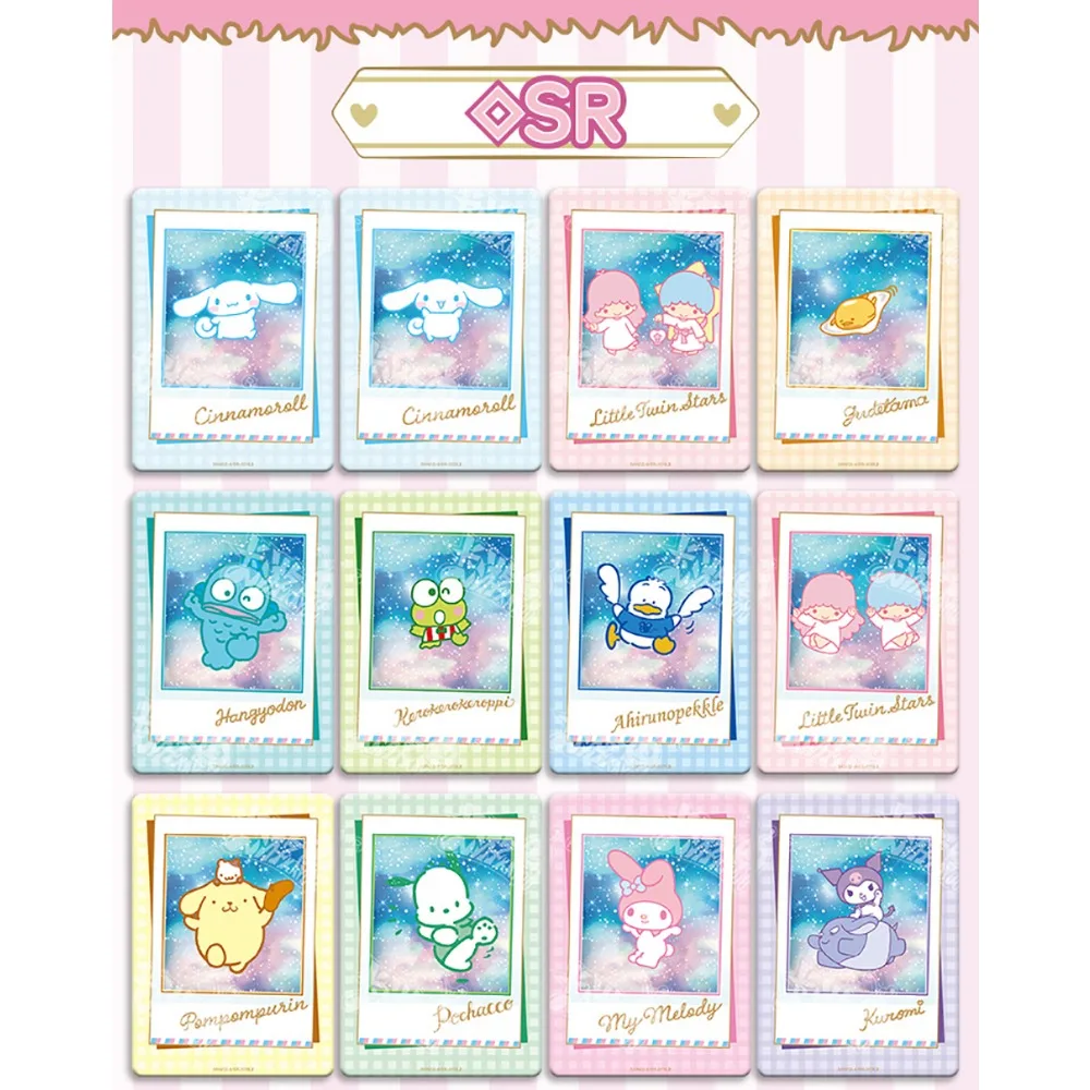 Carte Sanrio originale pour enfants, mélodie Pochacco Pom Purin, étoile de dessin animé classique, jeu de Collection limité, cadeaux de Table