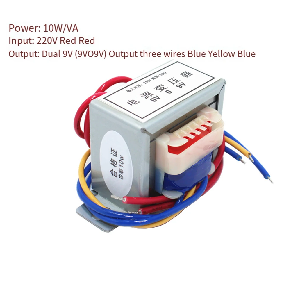 Heavy Duty Electric Transformer Converts High Input Voltage (AC 220v) into Safer Outputs (6v & 9v) for Various Uses