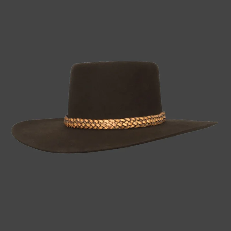 

Flat-Top Wool Hat, Fashionable Pure Wool Felt Hat