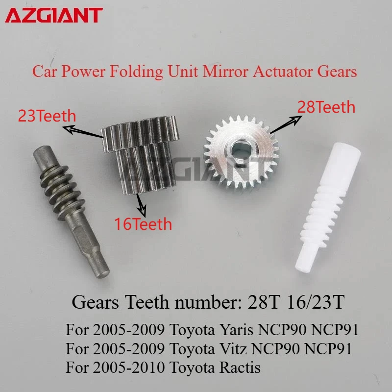 

Car Power Folding Unit Mirror Actuator Gears 28T 16/23T For Toyota Yaris Vitz NCP90 NCP91 Ractis Brand New vehicle accessories
