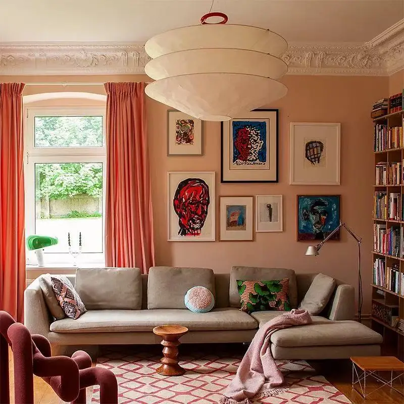 الشمال الحد الأدنى دوبونت ورقة وابي سابي الثريا المعيشة غرفة الطعام غرفة نوم قلادة مصباح مطعم بار معلقة تركيب المصابيح #3