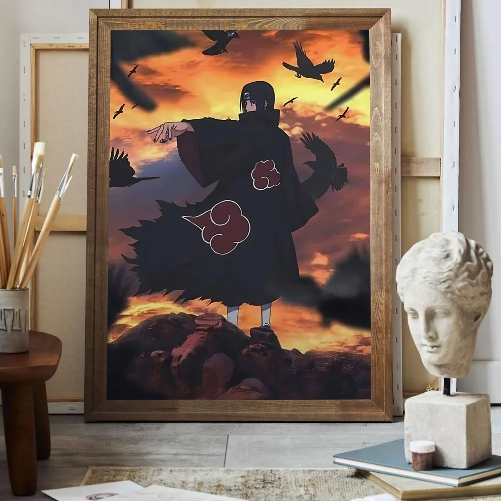Anime Karakter Foto 'S Naruto Uchiha Madara Kerstcadeaus Wall Art Moderne Home Opknoping Klassieke Woonkamer Esthetische Poster