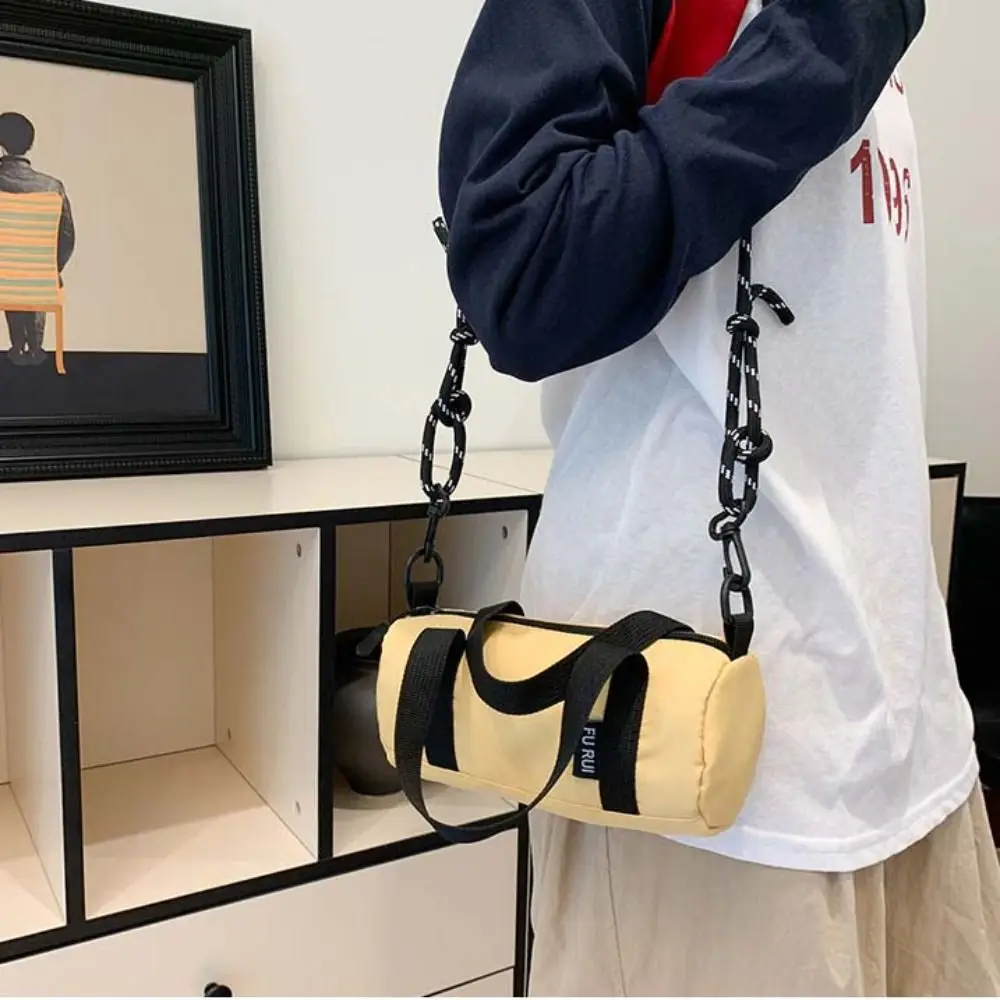 

Модная нейлоновая сумка через плечо большой вместимости, однотонная сумка-подушка в корейском стиле, дорожная сумка на плечо