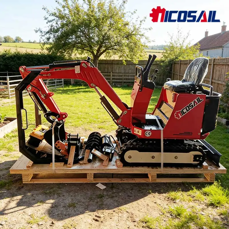 

Mini Pelle 1 tonne Joystick Control Hydraulic Thumb Mini Digger CE Approved For Small Construction Projects