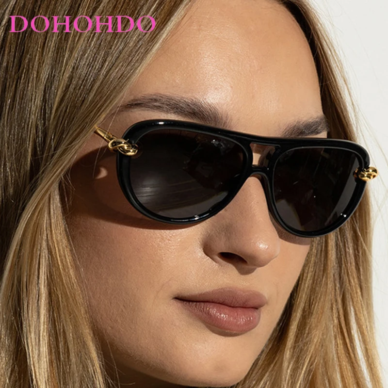 

Fashion Brand Designer Metal Pilot Women Sunglasses Retro Large Frame Men Sunglass Outdoor Driving Eyewear Unisex UV400 Lentes