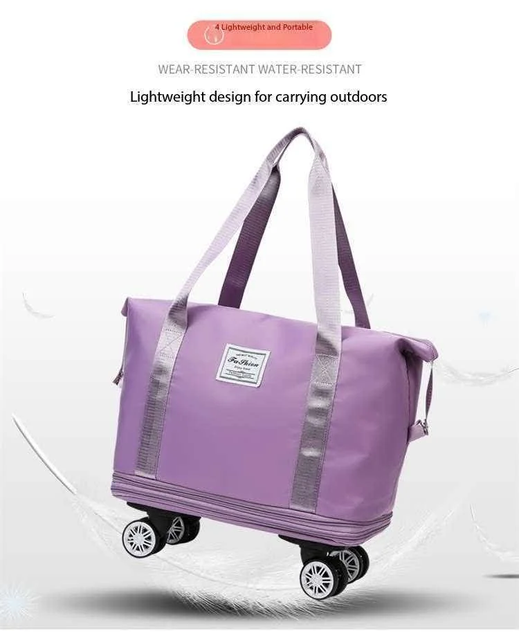 large-capacity-swivel-wheel-travel-bag-luggage-bag-with-insertable-pull-rod-for-going-out-and-school-student-storage-bag