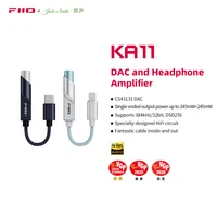 FiiO KA11 Tipo C/Lightning a Adaptador de Audio de 3,5 mm 32 bits/384 KHz, Dongle USB Amplificador DAC HiFi para Android/iOS/Win