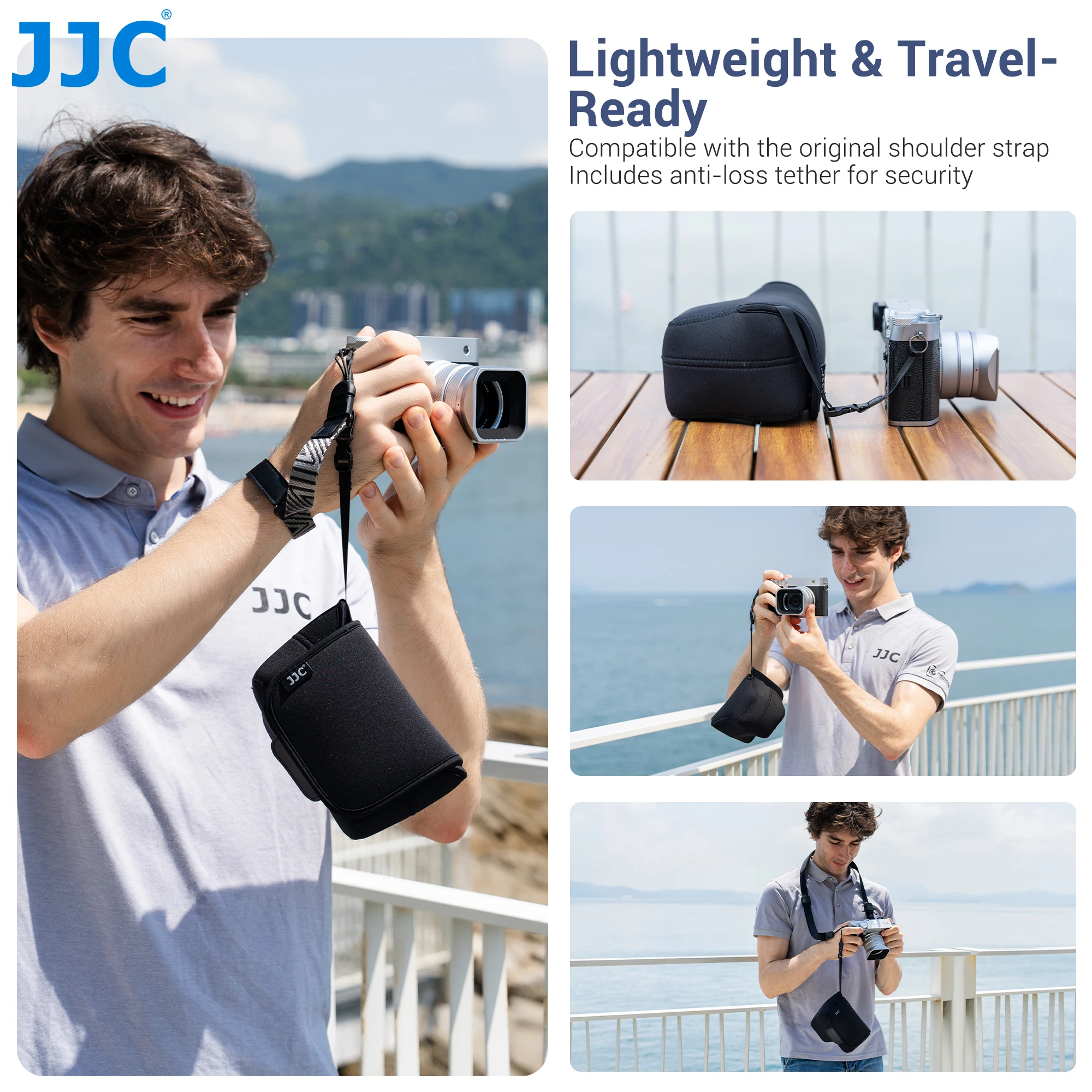 JJC Ultra Light Neoprene Camera Compatible with Fujifilm GFX100RF Compact Camera Pouch For Fuji Camera Accessories - Image 4