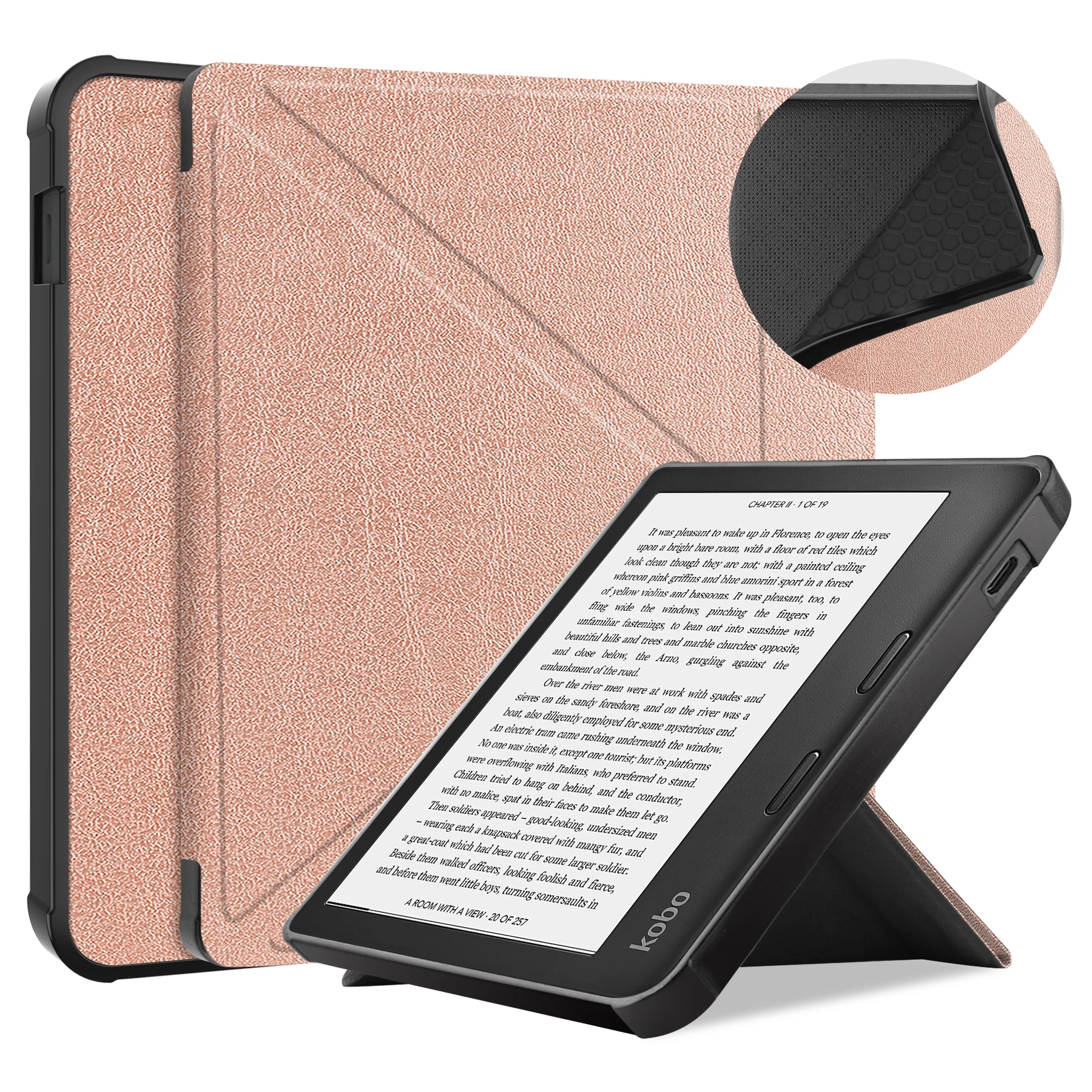 For KOBO Elipsa 2E 2023 TPU Transformers Case Multi-folding Magnetic Fold Stand Smart Cover for Funda Clara 2E 2022 Sage Libra 2