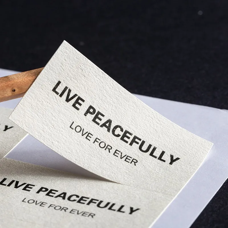 カスタム高級粘着包装ラベル、エンボス加工特殊テクスチャ装飾ステッカー（ビジネス用）