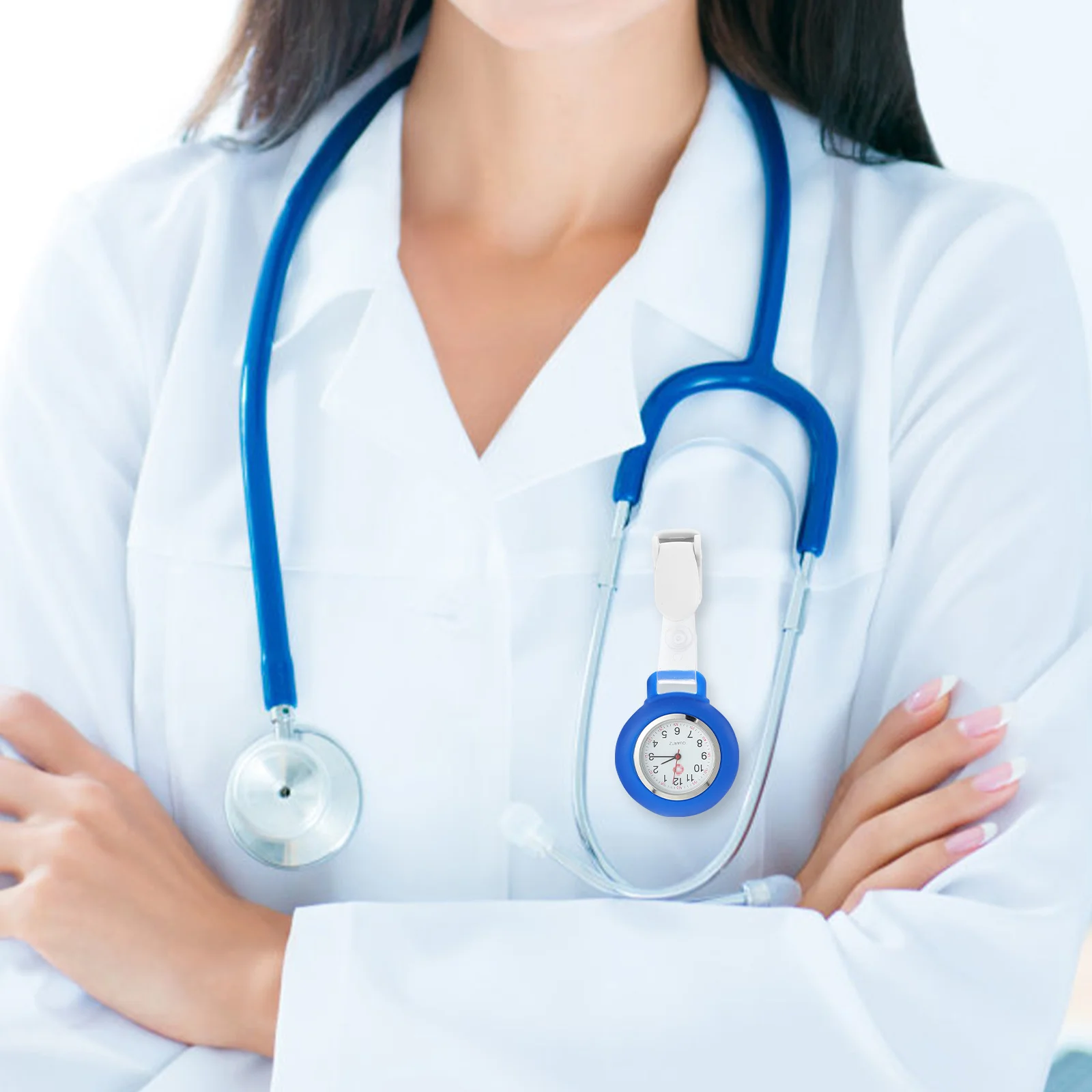 ساعة ممرضة متعددة الوظائف خفيفة الوزن وسهلة الحمل ومشبك احترافي وحرفية رائعة وعرض وقت واضح