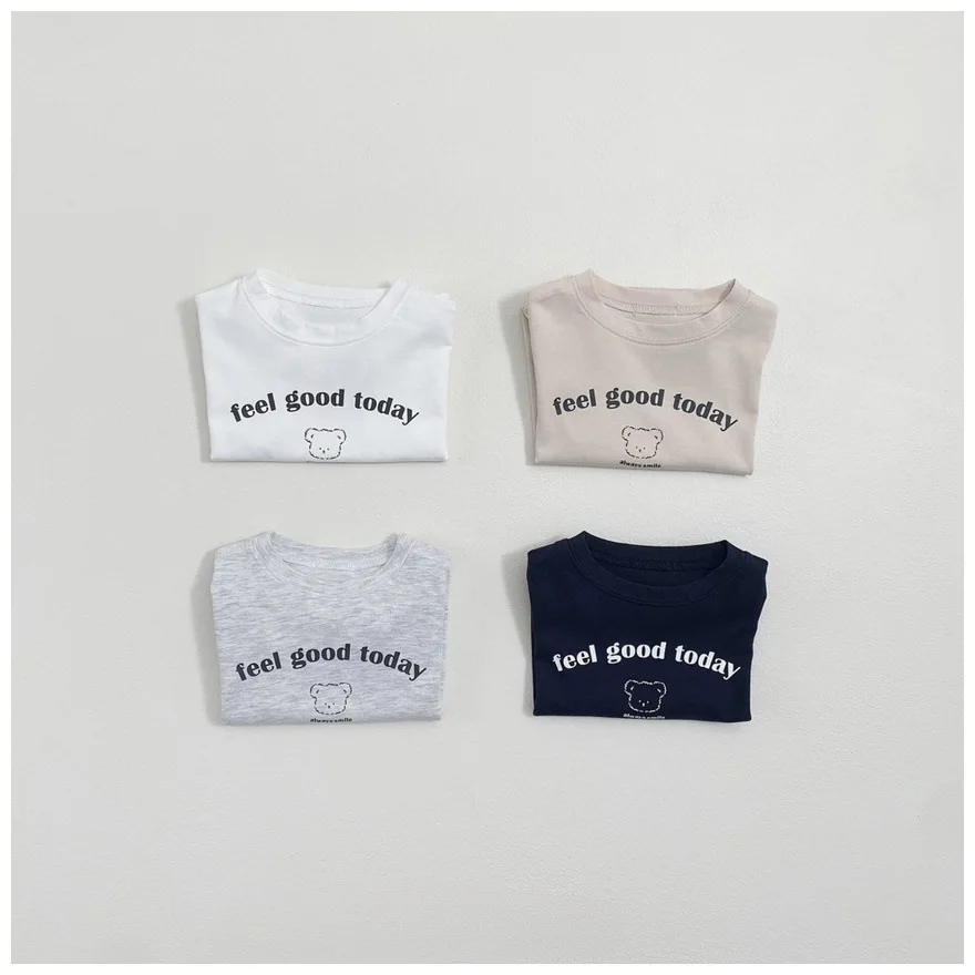 2026 Summer New Baby Short Sleeve Bodysuit Cotton Infant Boy Girl Cartoon Letter Print Jumpsuit Newborn Clothes 0-24M