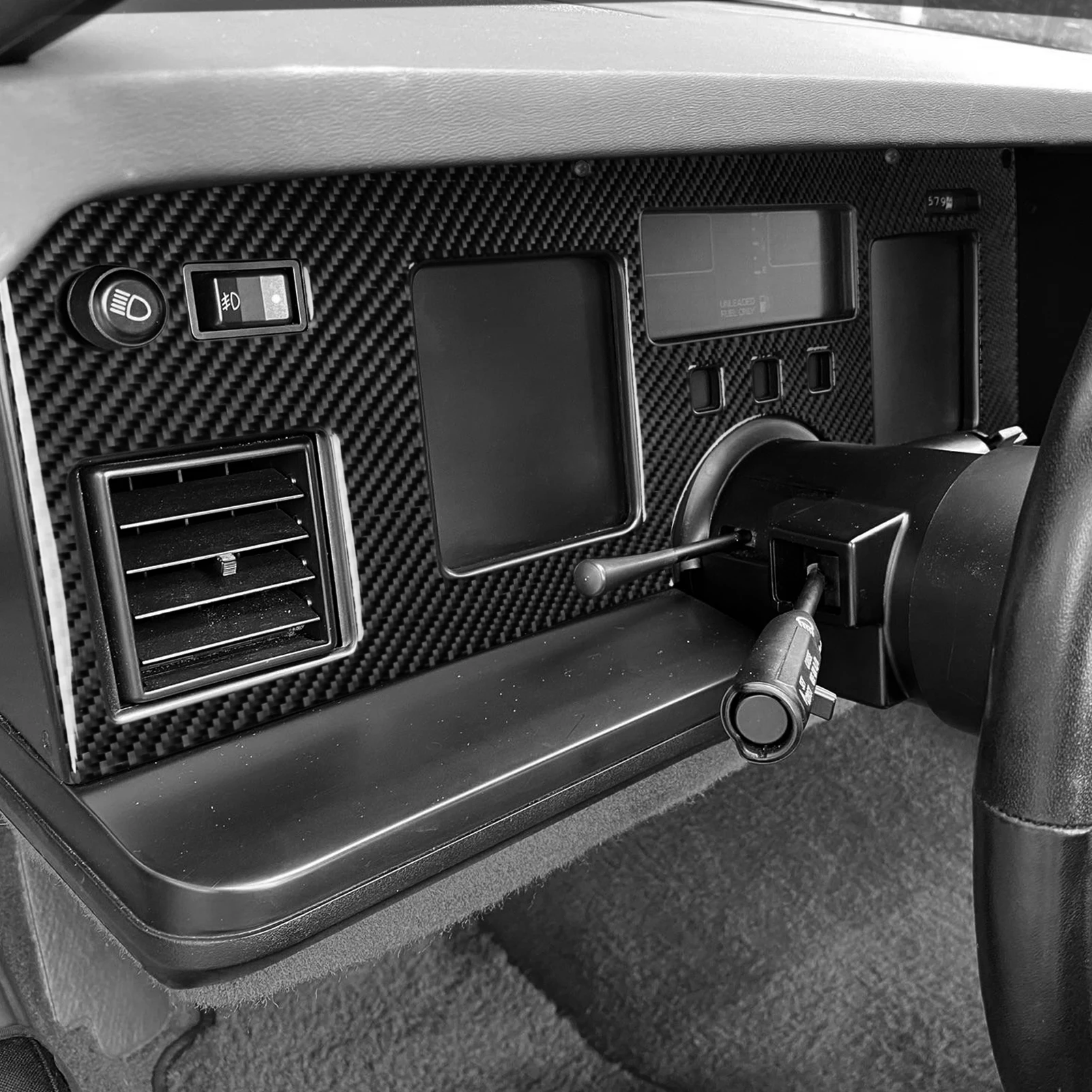 ألياف الكربون الحقيقية اكسسوارات السيارات عداد السرعة لوحة الكسوة غطاء ناعم ملصق ل كورفيت C4 1983 1984 1985 1986 1987 1988 1989