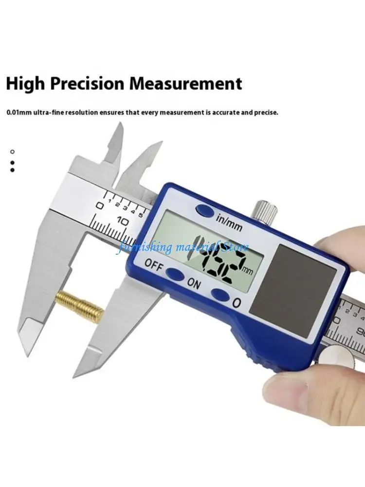 

Y5GD Double Power Solar Digital Calipers 150mm High Accuracy Measuring Instrument Tool