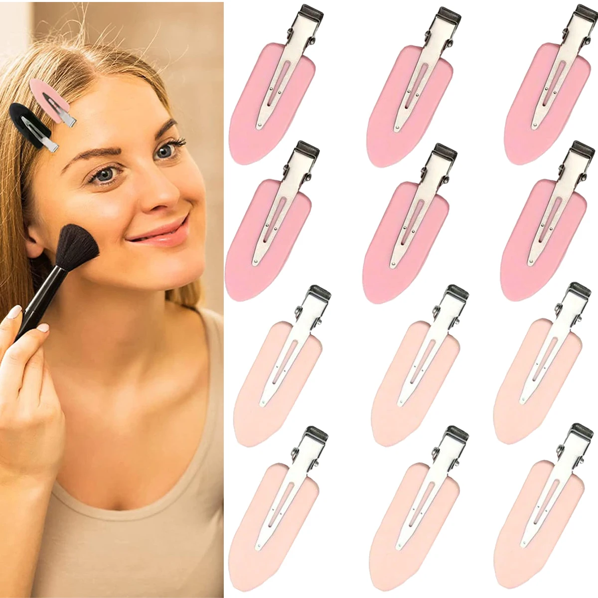20 Seamless Basic Hair Clips, Suitable for Women and Girls' Hair Styling, Non-Bending Hair Clips, Fashionable Hair Accessories