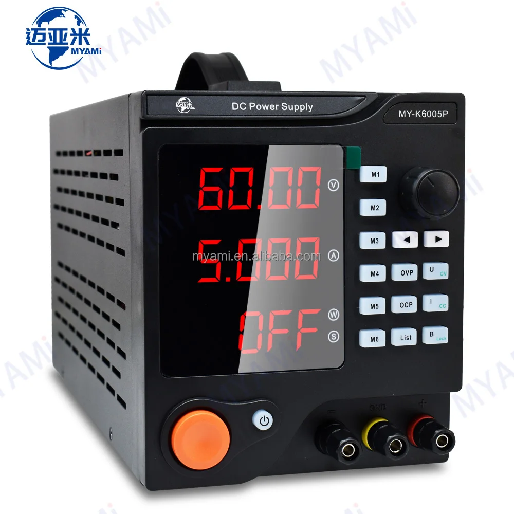 MYAMi 300W 60V 5A Led Display Programmable Lab Power Supply Phone Repair Voltage Variable Regulated Switching DC Power Supply