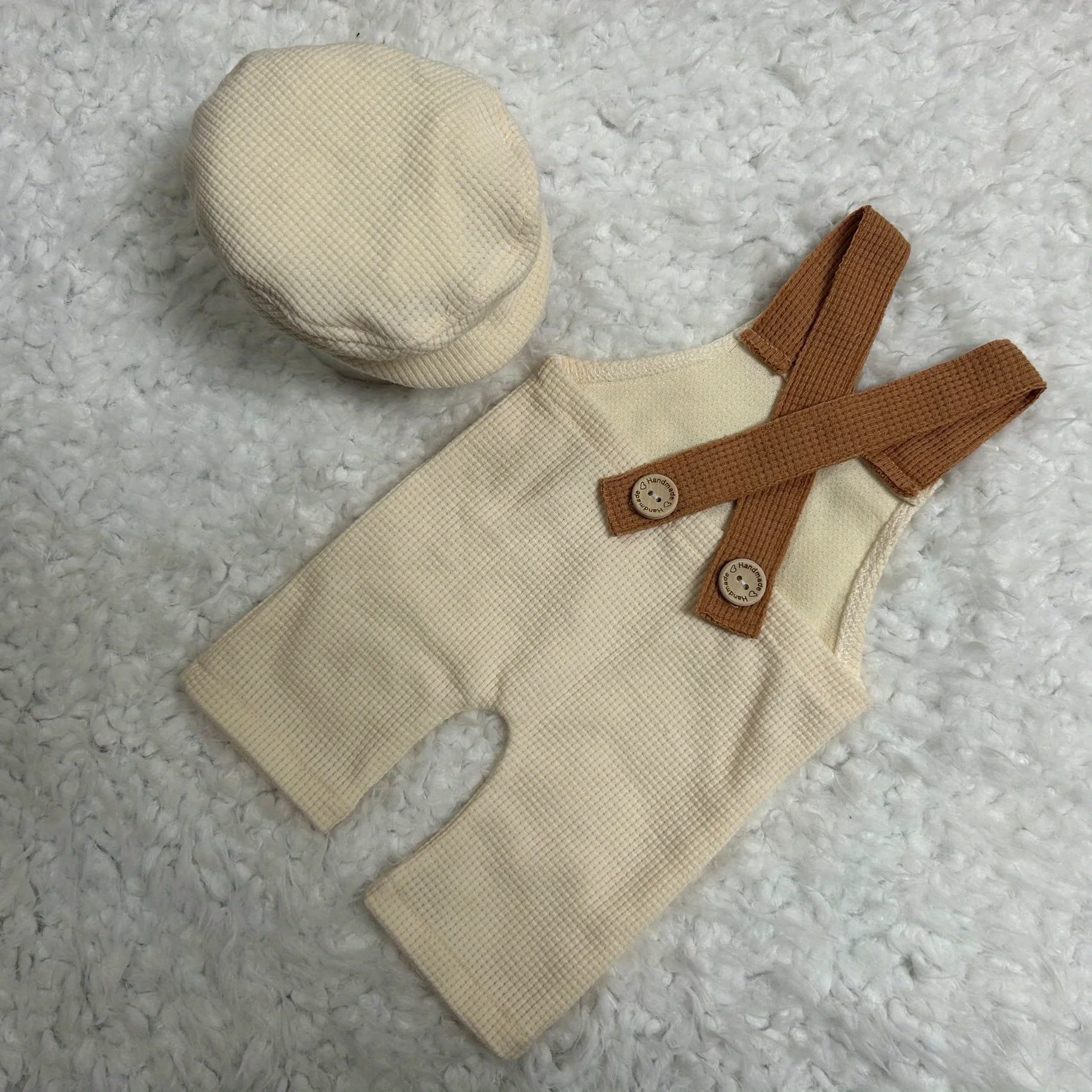 Precioso mono para bebé, disfraz, ropa para fotos, accesorios de fotografía recién nacido, sombrero tejido a rayas, traje, ropa