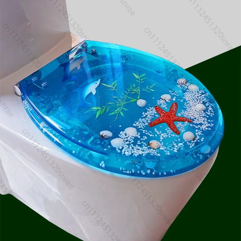 Toilet Cover UVO Type Household Universal Old-fashioned Flushing Resin Toilet Seat Thickened Toilet Cover Board