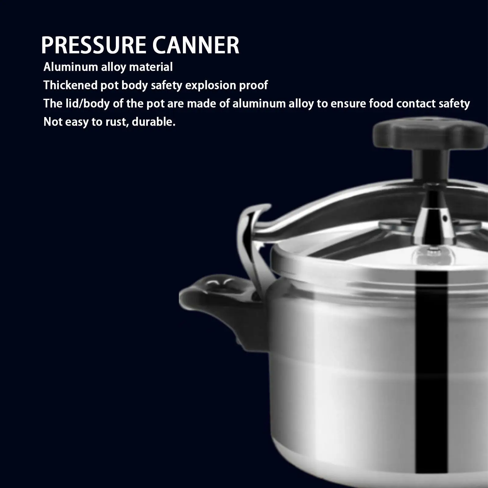 Explosion-Proof Large Capacity Pressure Cooker for gas & Induction Stove | Safe Cooking Solution