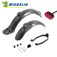 Tire Splash Carbon Fiber Fender Guard Bracket for Xiaomi Mijia MI M365 1S M187 Pro E-Scooter Rear Mudguard Taillight Accessories
