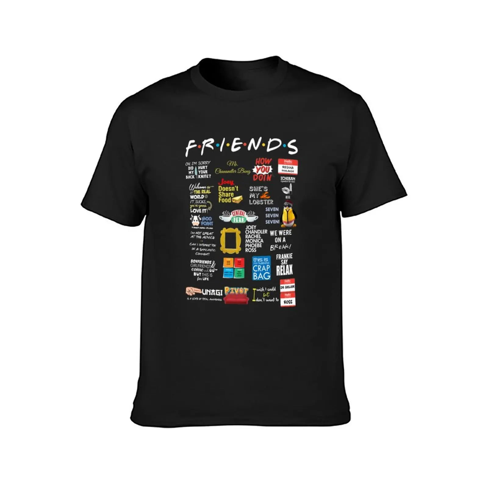 Friends Quotes T-Shirt Aesthetic clothing tees korean fashion mens graphic t-shirts funny