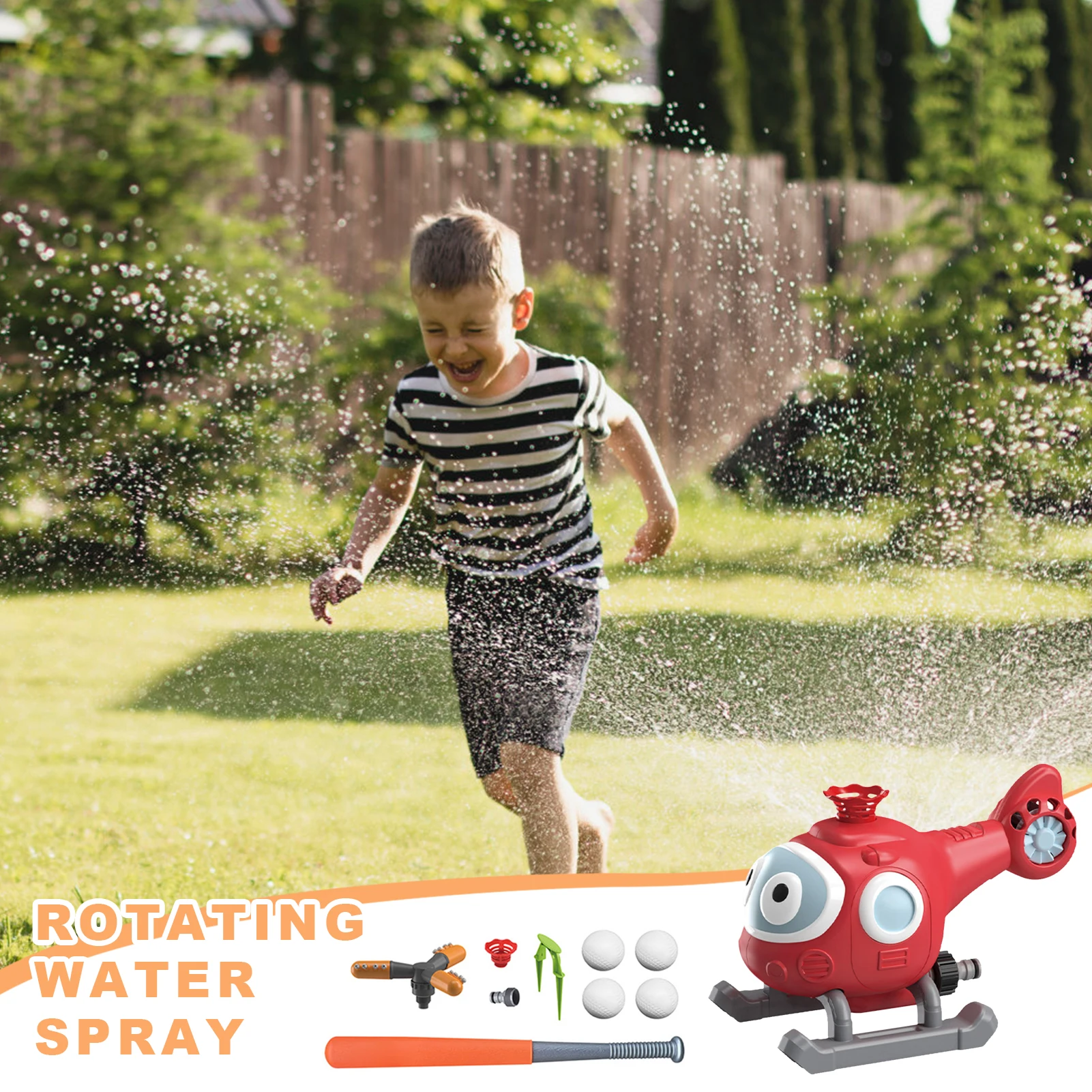 Children's Cute Cartoon Sprinkler Toys Animal Shape Swirls Spray Game Toy For Kids Toddlers