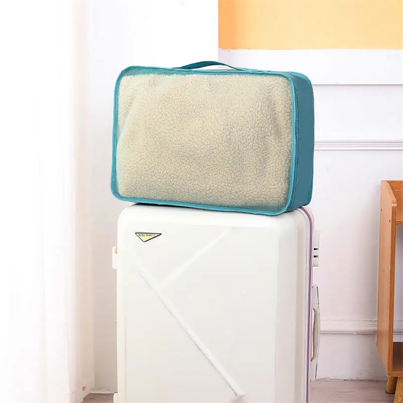 1/3 Stück Komprimierbare Wasserdichte Reise-Aufbewahrungstasche Tragbarer Gepäckorganizer Kofferbeutel für Kleidung und Toilettenartikel – Detail 6