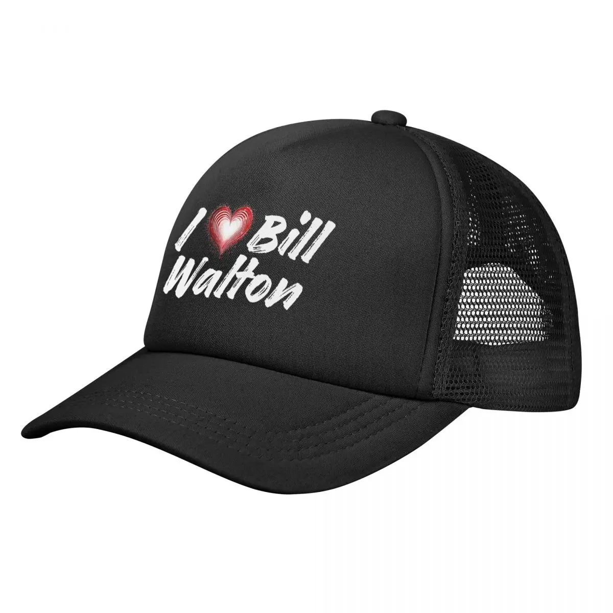 Love Bill Walton Mesh Baseball Cap Adult Fitted Sun Hat Basketball Hats Adjustable Polyester Fishing Hat Summer Trucker Hats