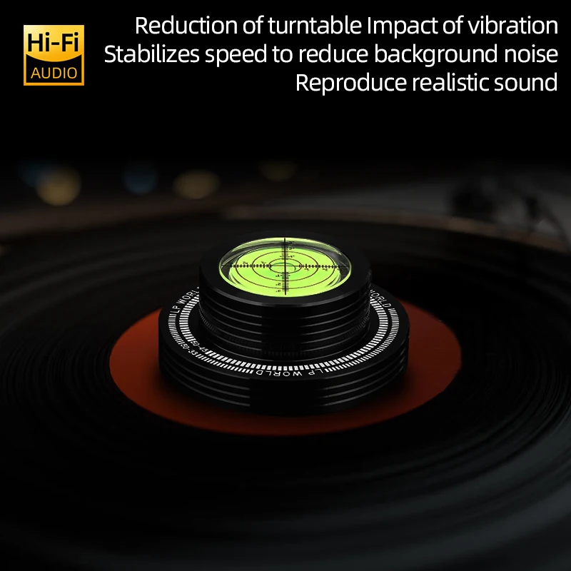 ERUMPENT giradischi in vinile Hi-end stabilizzatore per dischi in metallo giradischi 50Hz morsetto per pesi in lega di alluminio per giradischi