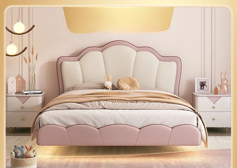 Children's bed single solid wood bed full bedroom room