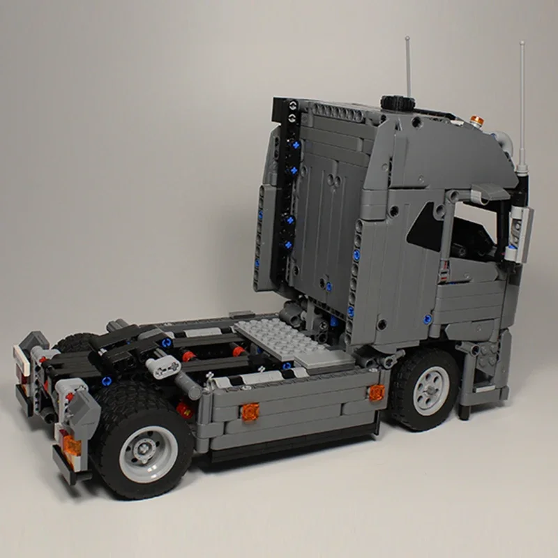 MOC-37849 Engineering trailer 6X4 or 4X4FH tractor dump truck tower head Creative DIY children\'s toys birthday gift brick buildi