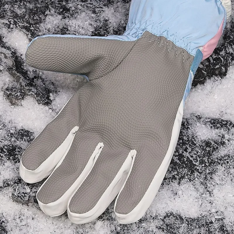 قفازات سانريو السميكة للطقس البارد للأطفال، قفازات شتوية دافئة مقاومة للرياح، ضرورية للعب الثلج، هدية شتوية للأطفال