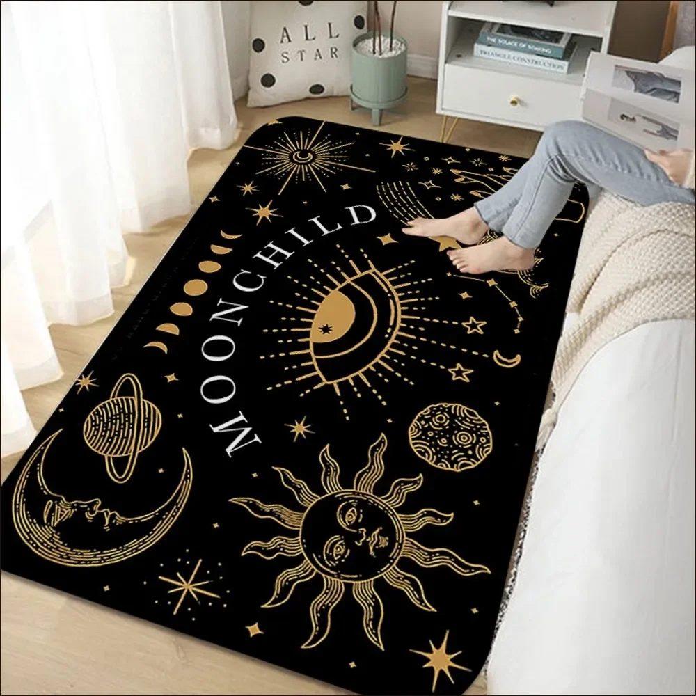 Witches Moon Tarot Floor Mat Bath Mat Nordic Style Home Doormat Bathroom-Toilet Mats Bedroom Welcome Doormat