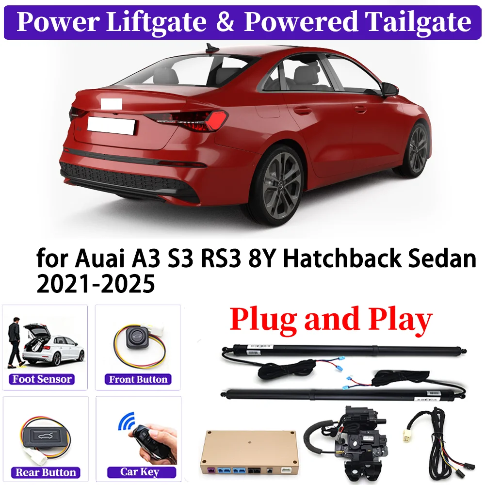 

for Auai A3 S3 RS3 8Y Hatchback Sedan 2021-2025 OEM Upgrade Car Automatic Power Liftgate Kit Smart Auto Electric Tailgate System