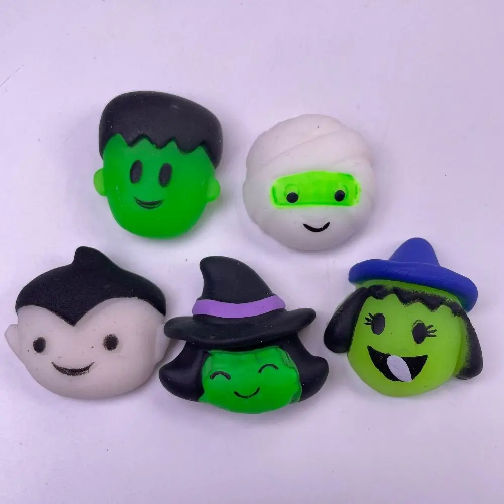 10 stücke Nette Geist Halloween Kürbis Squeeze Spielzeug Spinne Sensorischen Cartoon Halloween Zappeln Spielzeug TPR 3D Prise Kompression Spielzeug Kinder