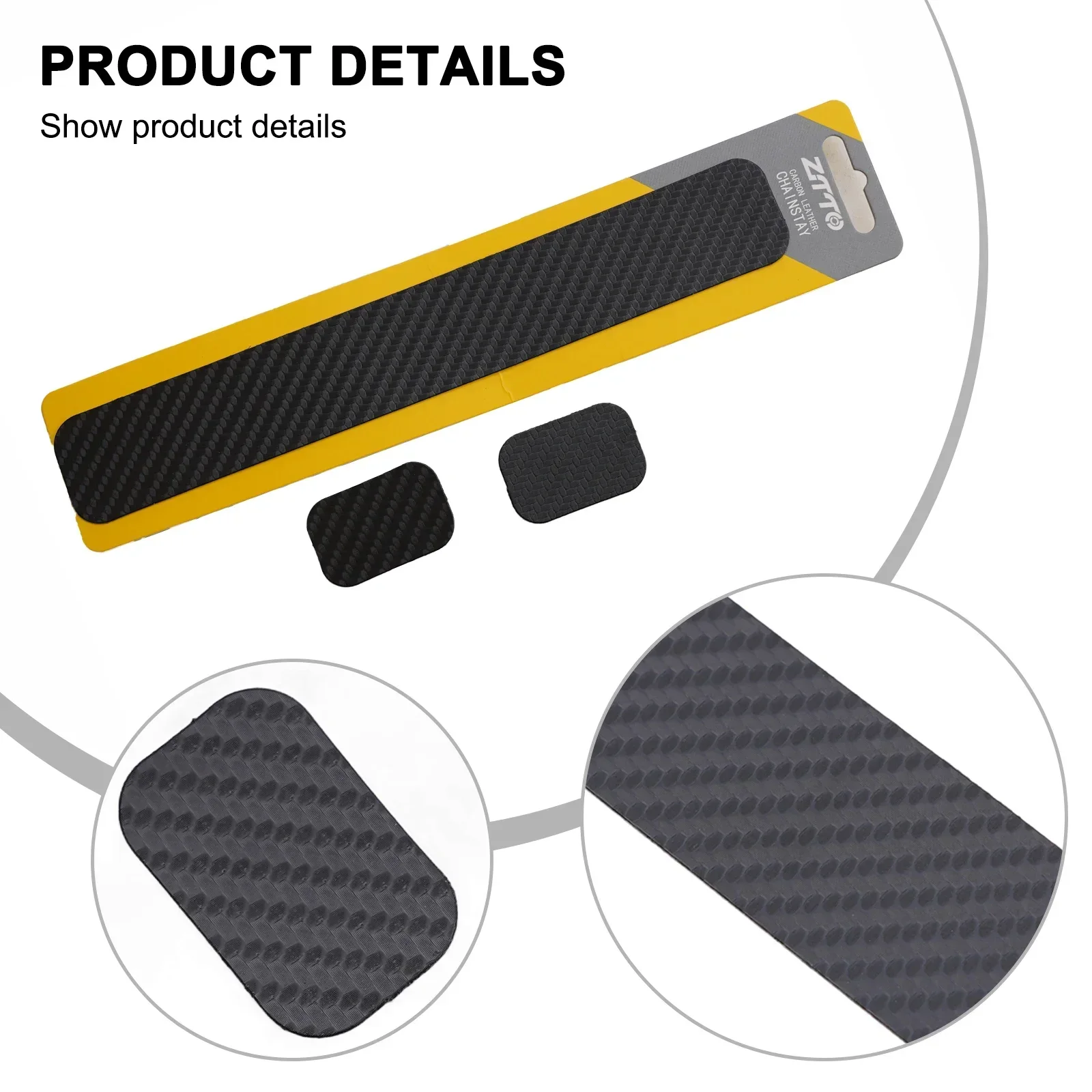 Bike Chain Stay Frame Scratch Protector Sticker Cover Bicycle Pad Guard Cases Bicycle Chainstay Frame Carbon Grain Protection