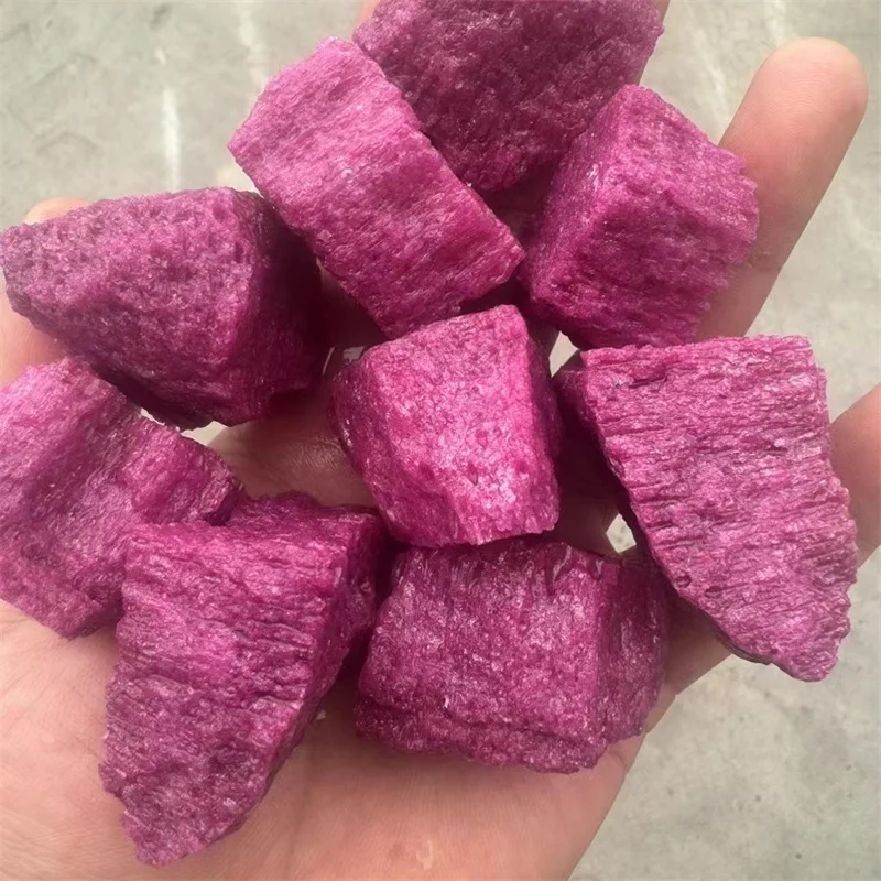 Ruby Rough Stone Natural Quartz Mineral Crystal Healing Reiki Raw Gemstone Home Decoration