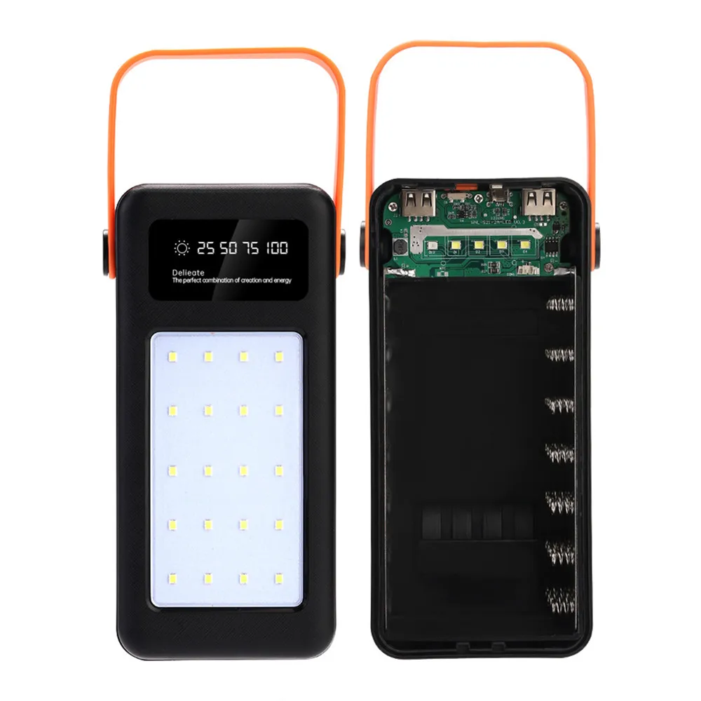 Diy 28X18650 Pd Qc3.0 Usb 22.5W Batterij Opbergdoos Snel Draadloos Opladen Power Bank Case 18650 Batterij Power Bank Behuizing