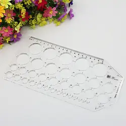 1Pcs Drawing  Template Multifunctional Interior Furniture Design Templates Chemical Instrument Tool Ruler