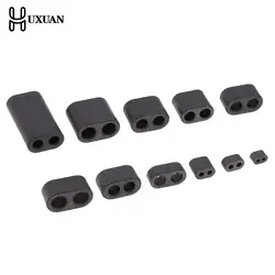 10pcs RF Nickel-zinc Hollow Ferrite Core Double Holes RF Magnet RF Accessories Double-Hole Magnetic Ring  Aperture